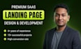 develop premium saas landing page for