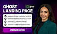 setup ghost newsletter ghost landing page seo paid membership ghost crm