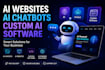 develop ai website, ai chatbot, ai web application and custom ai software