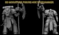 custom 3d miniature figurine 40k warhammer  3d character modeling