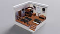 create a custom isometric room in blender
