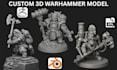 sculpt 3d miniature model tabletop mini figure warhammer