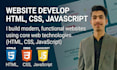 build custom website using HTML, CSS, and javascript
