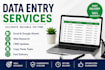 do data entry, CRM updates, spreadsheet management
