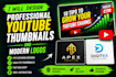 design eye catching youtube thambnail