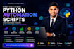 create python automation script, bot and scraper