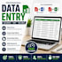 do accurate data entry, copy paste, excel and web research