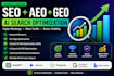 provide monthly aeo, GEO and ai SEO services