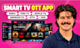 build video streaming TV app for roku, samsung, fire TV, android TV and apple TV