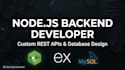 develop rest API and backend using nodejs express and mysql