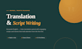 translate, write scripts and stories professionally