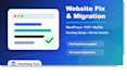 fix wordpress PHP mysql website errors and migration issues
