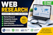 do web research, data collection, and excel data entry
