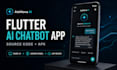 develop a flutter ai chatbot app with source code