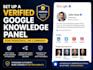 create a verified google knowledgepanel for personal