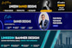 design professional linkedin banner, cover or posts