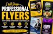 do flyer design, brochure, event flyer design, and poster design
