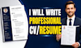 be your professional CV maker and resume writer
