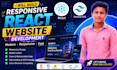 build a responsive react website with tailwind CSS