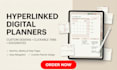 create custom hyperlinked digital planners for goodnotes