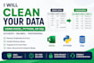 clean and organize your data