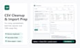 clean, format, and prepare your CSV or spreadsheet data