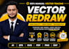 manually vector trace, redraw and convert images to vector