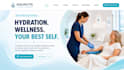 design wix iv therapy website wellness clinic booking website
