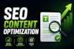 optimize SEO content for better rankings readability and CTR