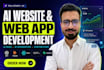 develop ai website, ai web application and ai saas with ai integration