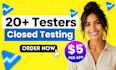 test your app and provide google play testing service