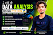 do python data analysis, dashboard and data visualization
