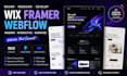 design wix framer website scrollyteling animation website webflow framer website