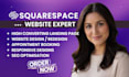 create squarespace website design, squarespace redesign and build squarespace