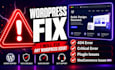 fix wordpress errors, 404 issues, bugs and website problems
