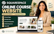 squarespace online course website education website elearning website