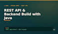 new rest API and  backend build