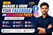 manage and grow your facebook and instagram pages professionally