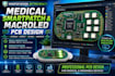 create medical smartpatch pcb and macroled pcb design