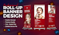 design roll up, retractable, pull up and pop up banners