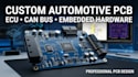 design multilayer automotive pcb, ecu, can bus and circuit board
