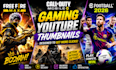 create eye catching gaming youtube thumbnails