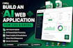 develop an ai powered CSV and excel web application