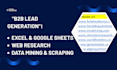 do professional data entry and b2b lead gen