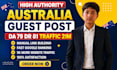 provide australia guest posts, au backlinks and link building services