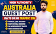 provide australia guest post,australia backlinks and link building services