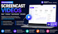 create screencast tutorial video, app walkthrough, software tutorial, saas demo