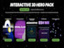 build a high converting 3d hero section in framer