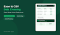 clean, merge and format your excel or csv data files