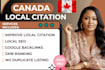 do high da canada local citations for local SEO and gmb ranking